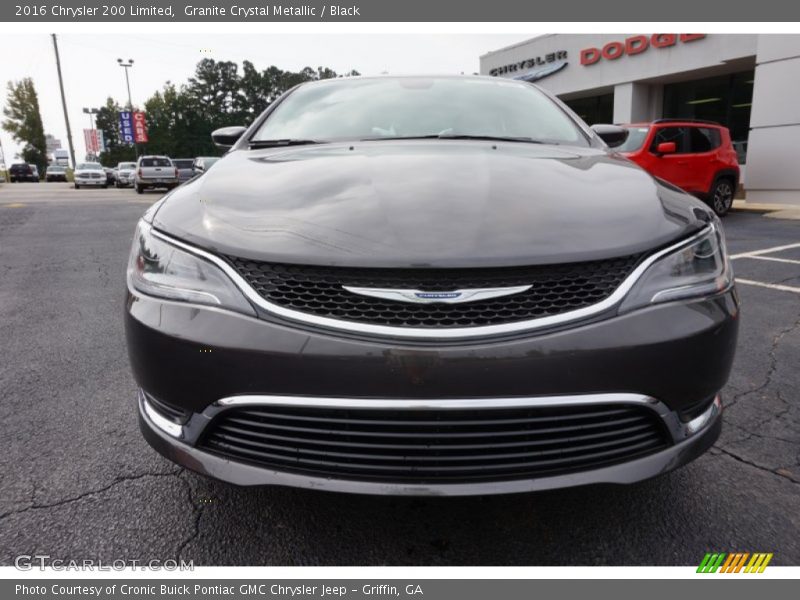Granite Crystal Metallic / Black 2016 Chrysler 200 Limited