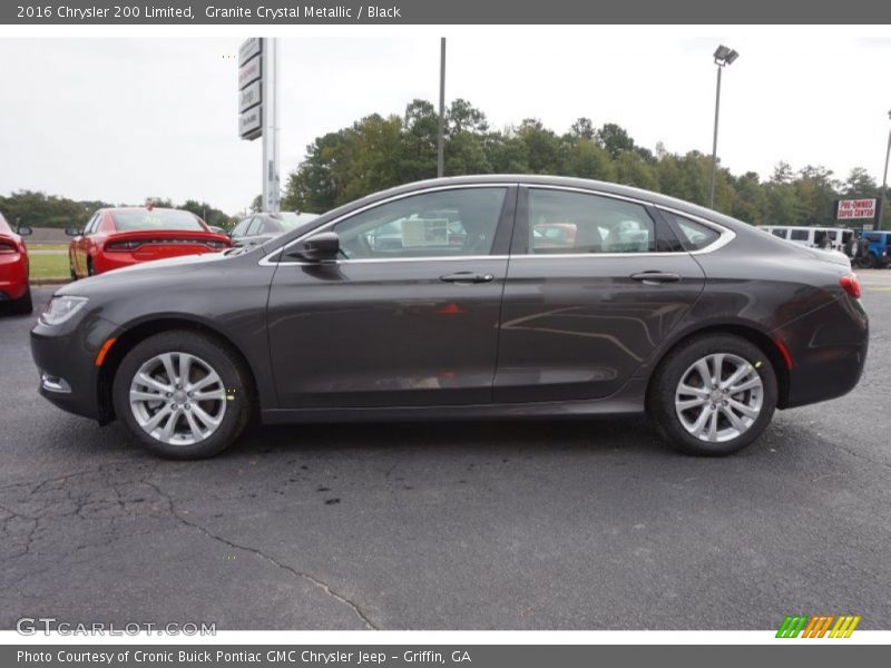 Granite Crystal Metallic / Black 2016 Chrysler 200 Limited