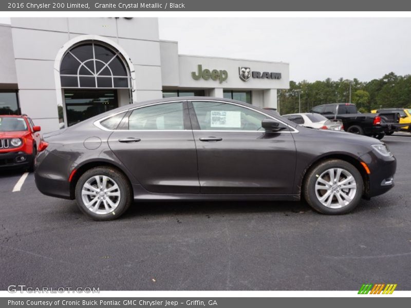 Granite Crystal Metallic / Black 2016 Chrysler 200 Limited
