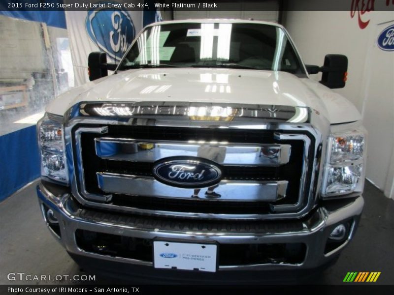 White Platinum / Black 2015 Ford F250 Super Duty Lariat Crew Cab 4x4