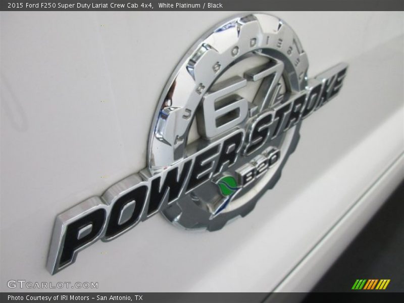 White Platinum / Black 2015 Ford F250 Super Duty Lariat Crew Cab 4x4