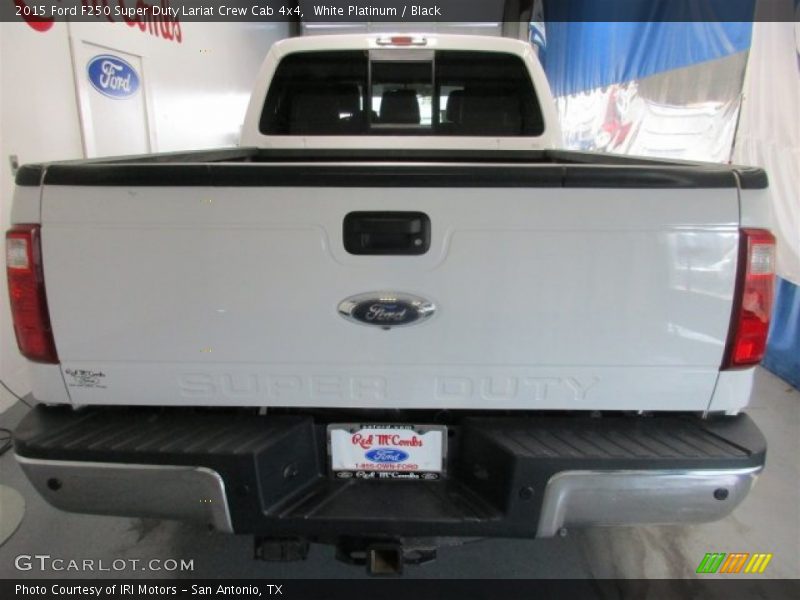 White Platinum / Black 2015 Ford F250 Super Duty Lariat Crew Cab 4x4