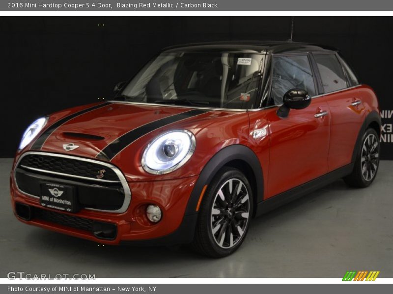 Blazing Red Metallic / Carbon Black 2016 Mini Hardtop Cooper S 4 Door