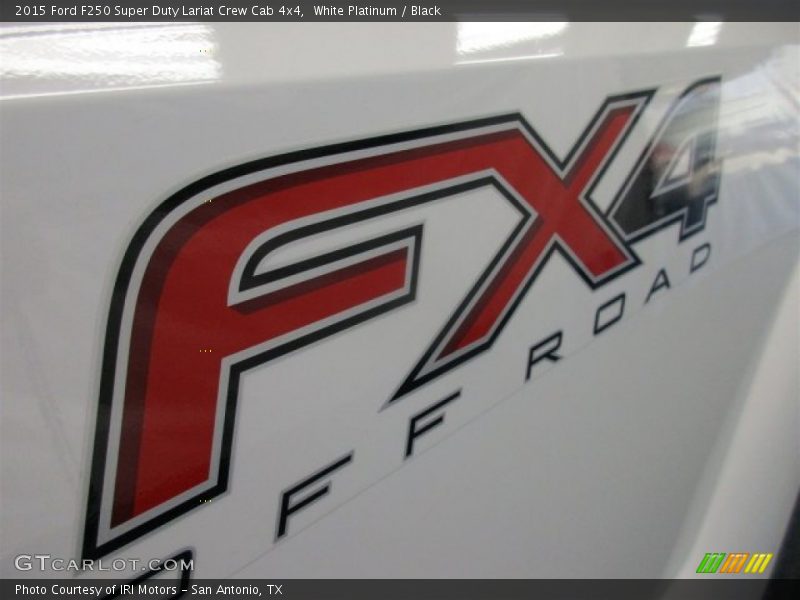 White Platinum / Black 2015 Ford F250 Super Duty Lariat Crew Cab 4x4