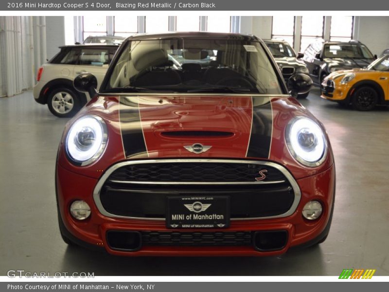 Blazing Red Metallic / Carbon Black 2016 Mini Hardtop Cooper S 4 Door
