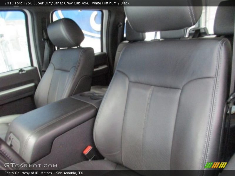 White Platinum / Black 2015 Ford F250 Super Duty Lariat Crew Cab 4x4