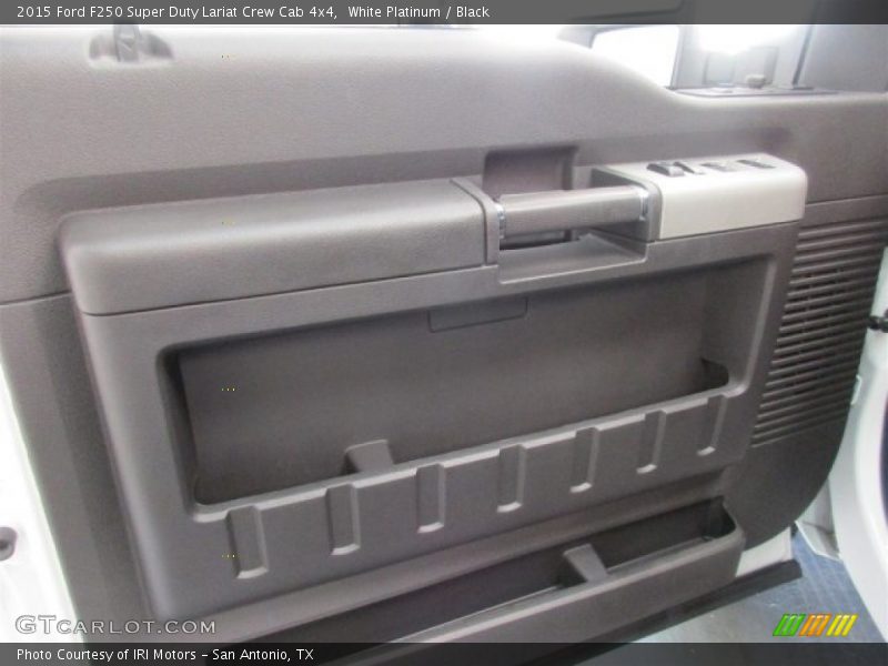 White Platinum / Black 2015 Ford F250 Super Duty Lariat Crew Cab 4x4