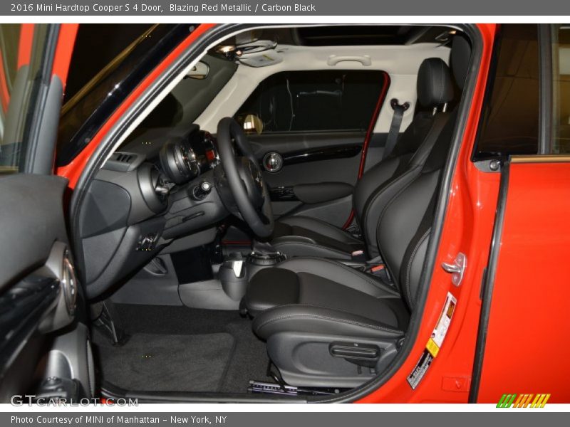 Blazing Red Metallic / Carbon Black 2016 Mini Hardtop Cooper S 4 Door