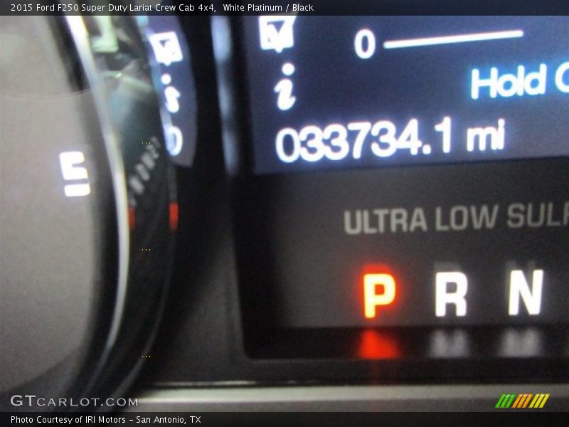 White Platinum / Black 2015 Ford F250 Super Duty Lariat Crew Cab 4x4