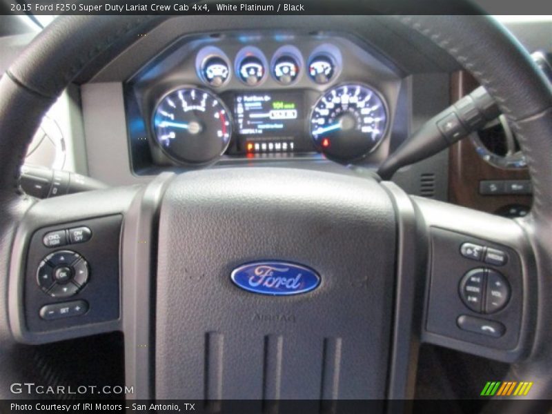 White Platinum / Black 2015 Ford F250 Super Duty Lariat Crew Cab 4x4