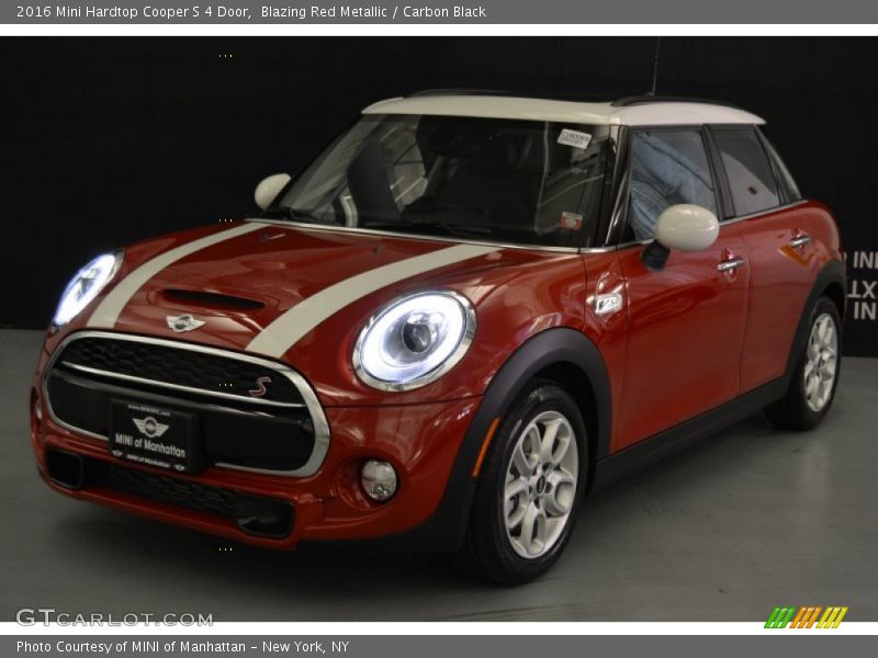 Blazing Red Metallic / Carbon Black 2016 Mini Hardtop Cooper S 4 Door