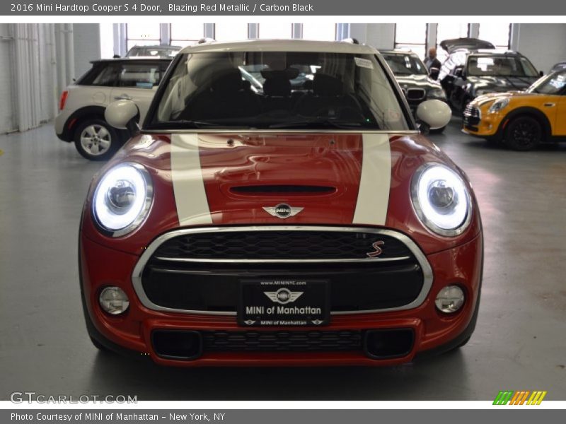 Blazing Red Metallic / Carbon Black 2016 Mini Hardtop Cooper S 4 Door