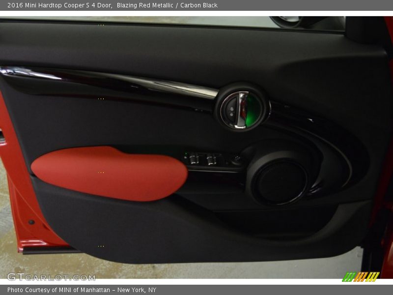 Blazing Red Metallic / Carbon Black 2016 Mini Hardtop Cooper S 4 Door