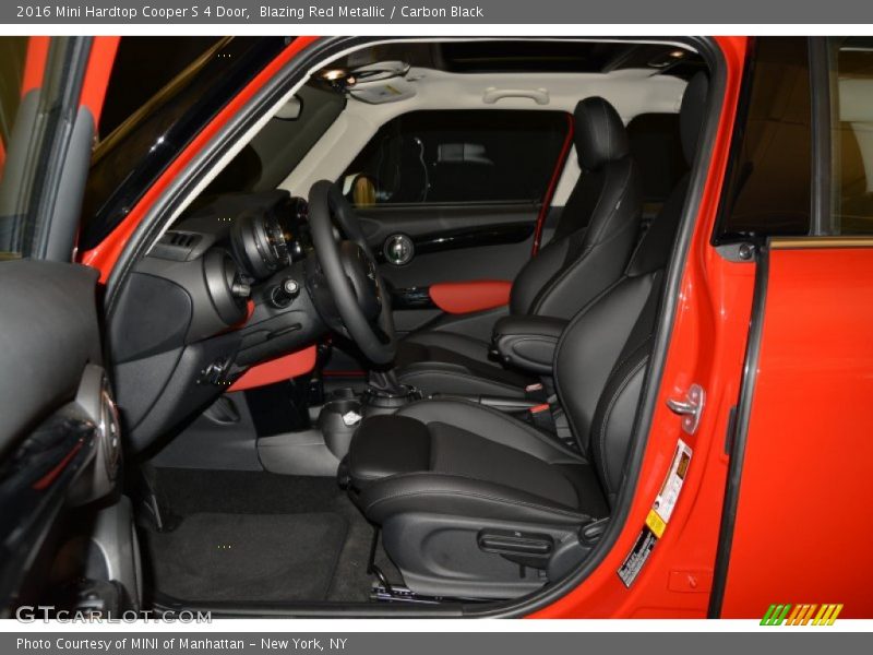  2016 Hardtop Cooper S 4 Door Carbon Black Interior