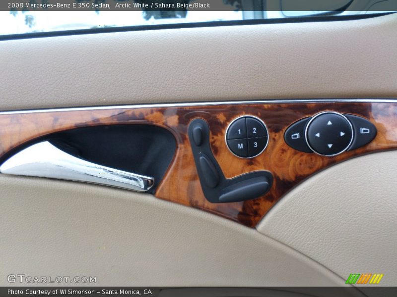 Arctic White / Sahara Beige/Black 2008 Mercedes-Benz E 350 Sedan
