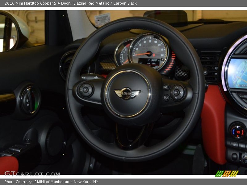 Blazing Red Metallic / Carbon Black 2016 Mini Hardtop Cooper S 4 Door