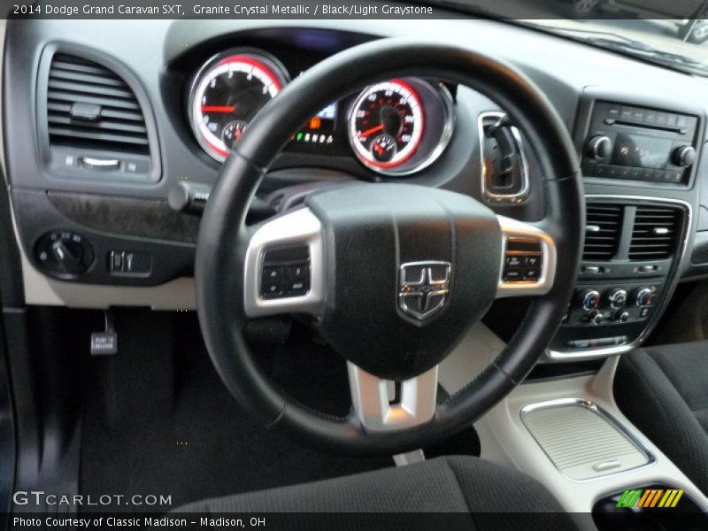 Granite Crystal Metallic / Black/Light Graystone 2014 Dodge Grand Caravan SXT