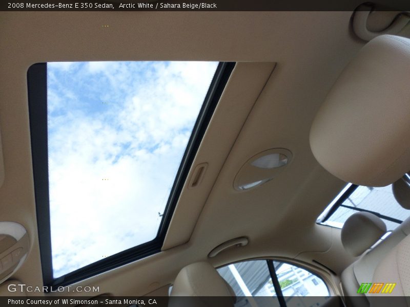 Arctic White / Sahara Beige/Black 2008 Mercedes-Benz E 350 Sedan