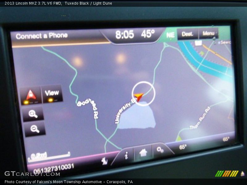 Tuxedo Black / Light Dune 2013 Lincoln MKZ 3.7L V6 FWD