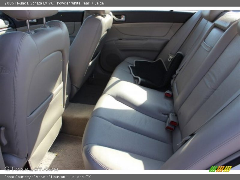 Powder White Pearl / Beige 2006 Hyundai Sonata LX V6