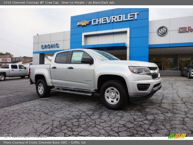 Silver Ice Metallic / Jet Black/Dark Ash 2016 Chevrolet Colorado WT Crew Cab