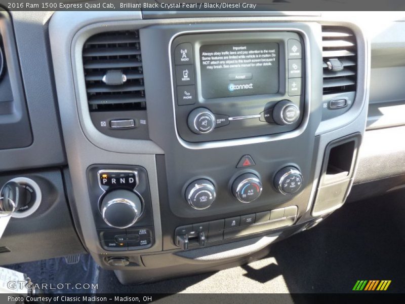 Brilliant Black Crystal Pearl / Black/Diesel Gray 2016 Ram 1500 Express Quad Cab