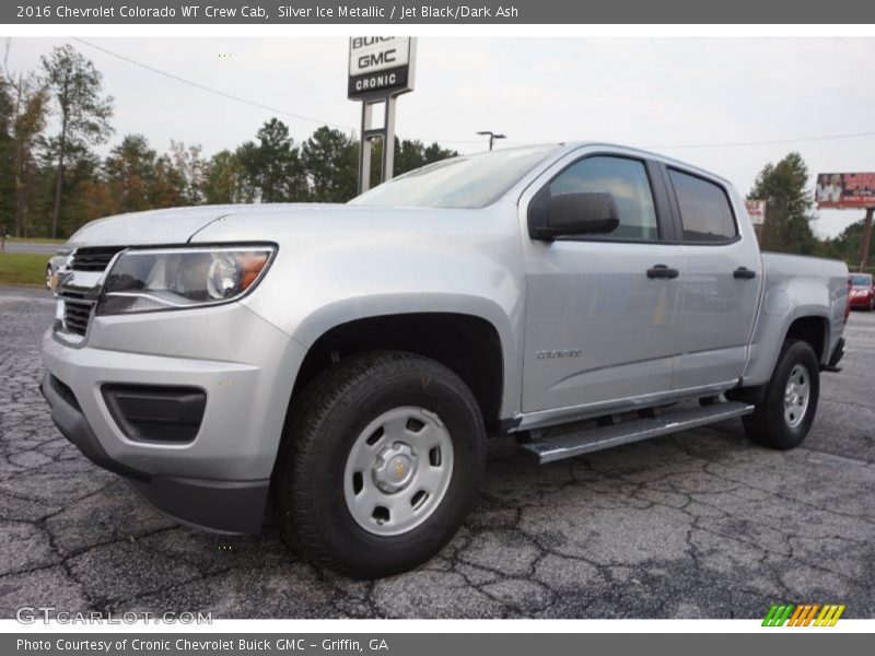 Silver Ice Metallic / Jet Black/Dark Ash 2016 Chevrolet Colorado WT Crew Cab