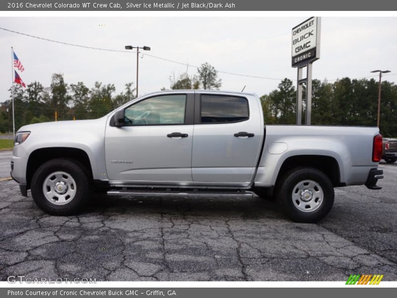 Silver Ice Metallic / Jet Black/Dark Ash 2016 Chevrolet Colorado WT Crew Cab