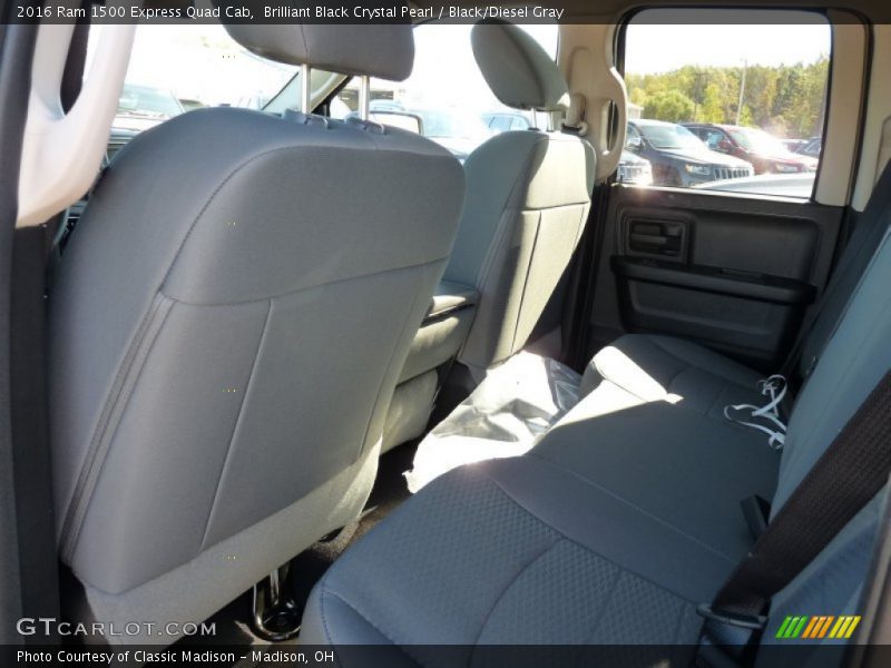 Brilliant Black Crystal Pearl / Black/Diesel Gray 2016 Ram 1500 Express Quad Cab