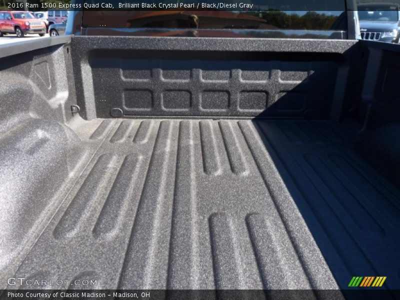 Brilliant Black Crystal Pearl / Black/Diesel Gray 2016 Ram 1500 Express Quad Cab