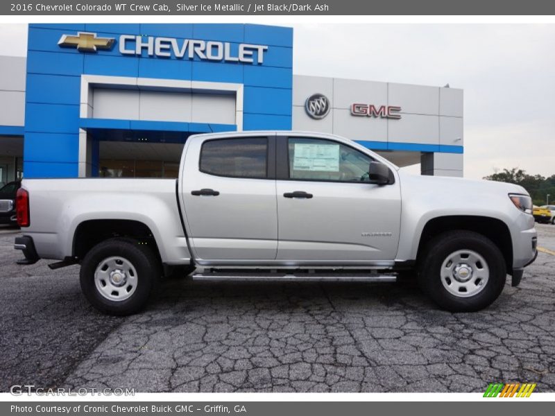 Silver Ice Metallic / Jet Black/Dark Ash 2016 Chevrolet Colorado WT Crew Cab