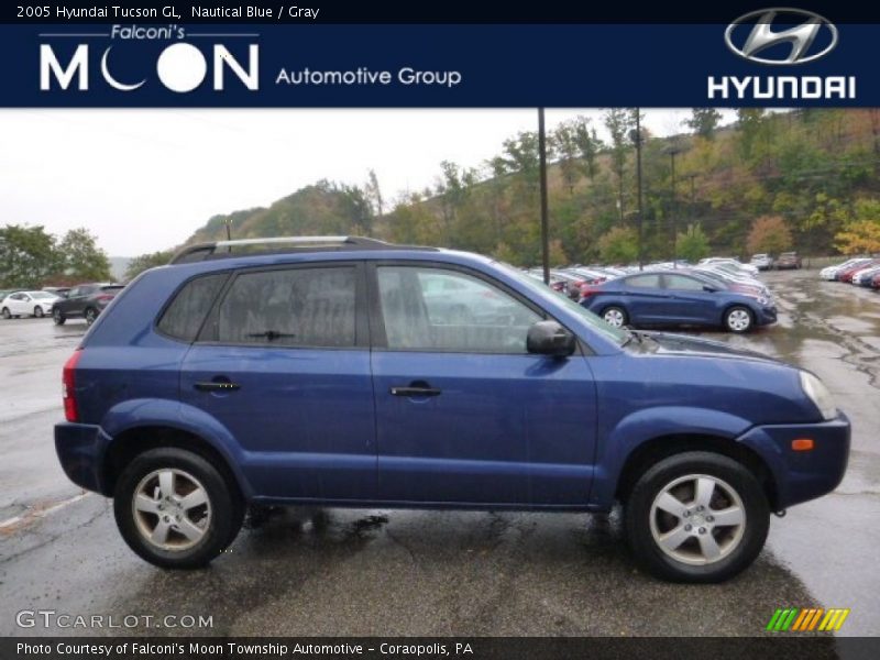 Nautical Blue / Gray 2005 Hyundai Tucson GL