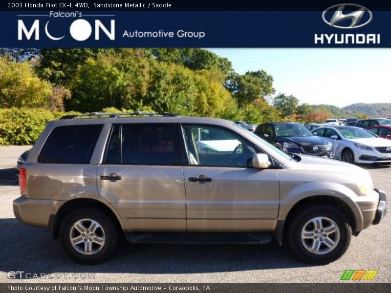 Sandstone Metallic / Saddle 2003 Honda Pilot EX-L 4WD