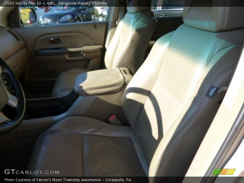 Sandstone Metallic / Saddle 2003 Honda Pilot EX-L 4WD