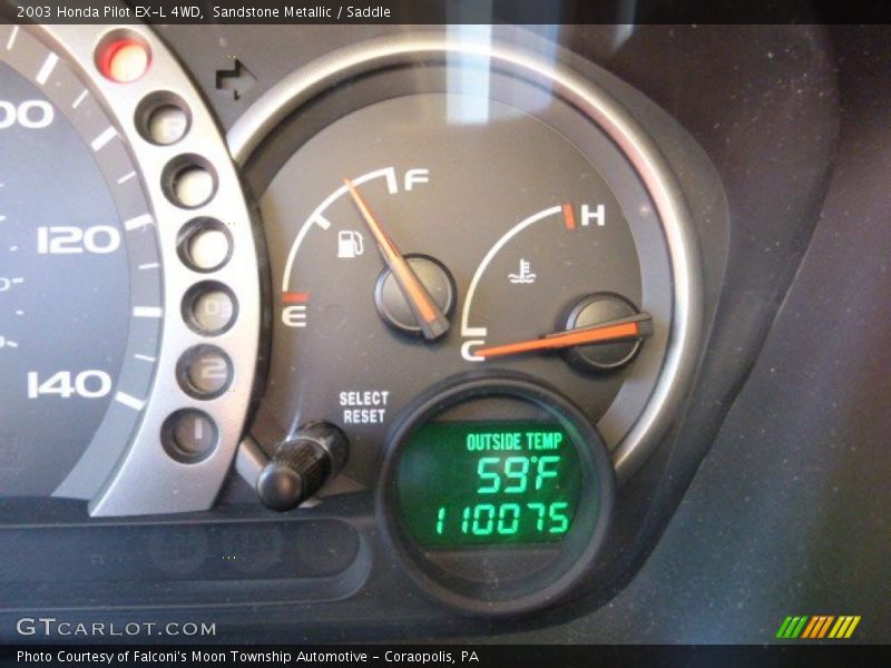 Sandstone Metallic / Saddle 2003 Honda Pilot EX-L 4WD