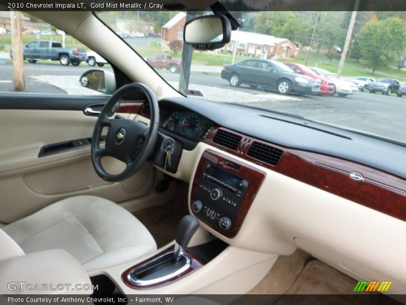 Gold Mist Metallic / Gray 2010 Chevrolet Impala LT