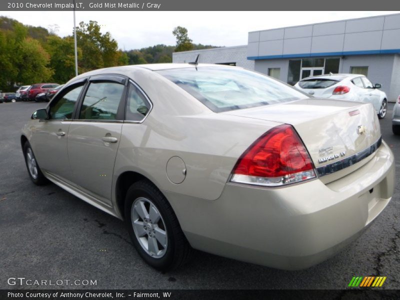 Gold Mist Metallic / Gray 2010 Chevrolet Impala LT