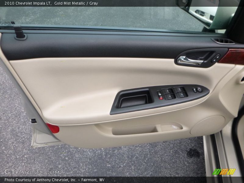Gold Mist Metallic / Gray 2010 Chevrolet Impala LT