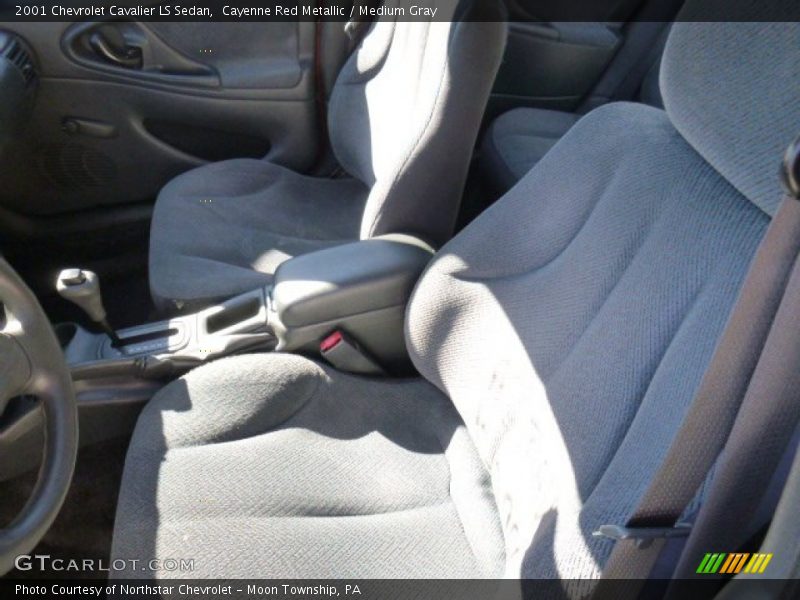 Cayenne Red Metallic / Medium Gray 2001 Chevrolet Cavalier LS Sedan
