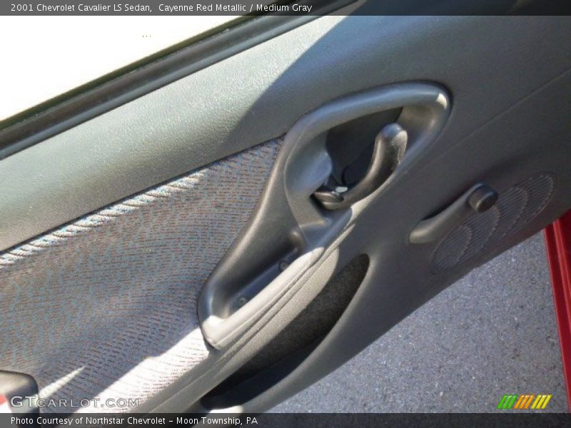 Cayenne Red Metallic / Medium Gray 2001 Chevrolet Cavalier LS Sedan