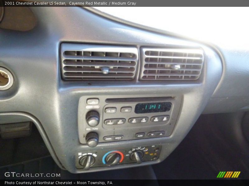 Cayenne Red Metallic / Medium Gray 2001 Chevrolet Cavalier LS Sedan