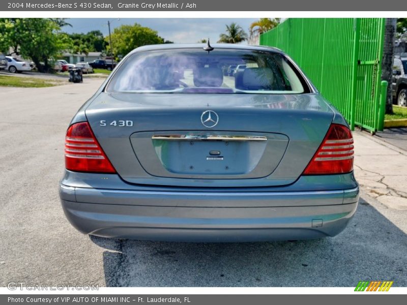 Granite Grey Metallic / Ash 2004 Mercedes-Benz S 430 Sedan