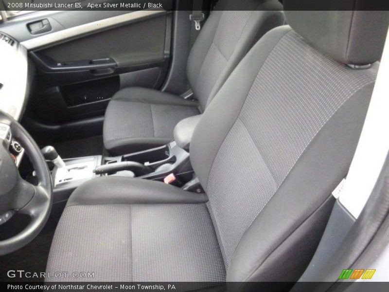 Apex Silver Metallic / Black 2008 Mitsubishi Lancer ES