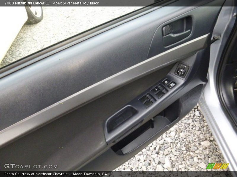 Apex Silver Metallic / Black 2008 Mitsubishi Lancer ES