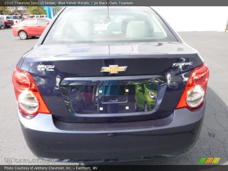 Blue Velvet Metallic / Jet Black/Dark Titanium 2016 Chevrolet Sonic LS Sedan