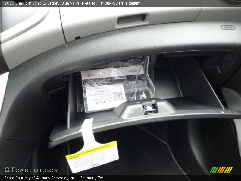 Blue Velvet Metallic / Jet Black/Dark Titanium 2016 Chevrolet Sonic LS Sedan
