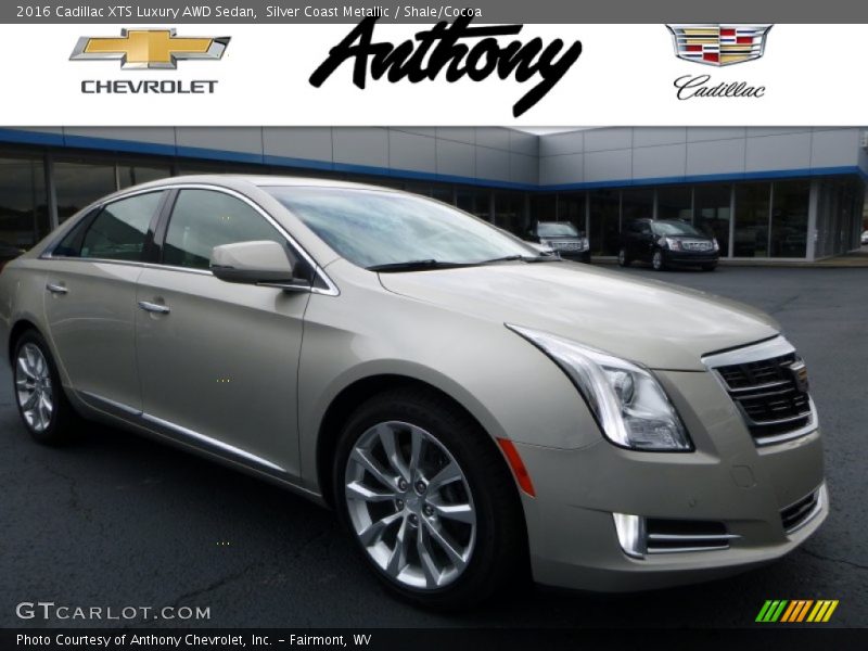 Silver Coast Metallic / Shale/Cocoa 2016 Cadillac XTS Luxury AWD Sedan