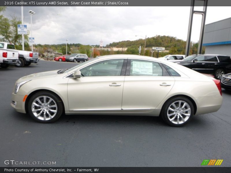 Silver Coast Metallic / Shale/Cocoa 2016 Cadillac XTS Luxury AWD Sedan