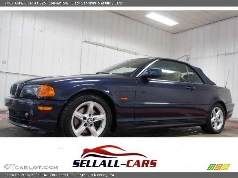 Black Sapphire Metallic / Sand 2002 BMW 3 Series 325i Convertible