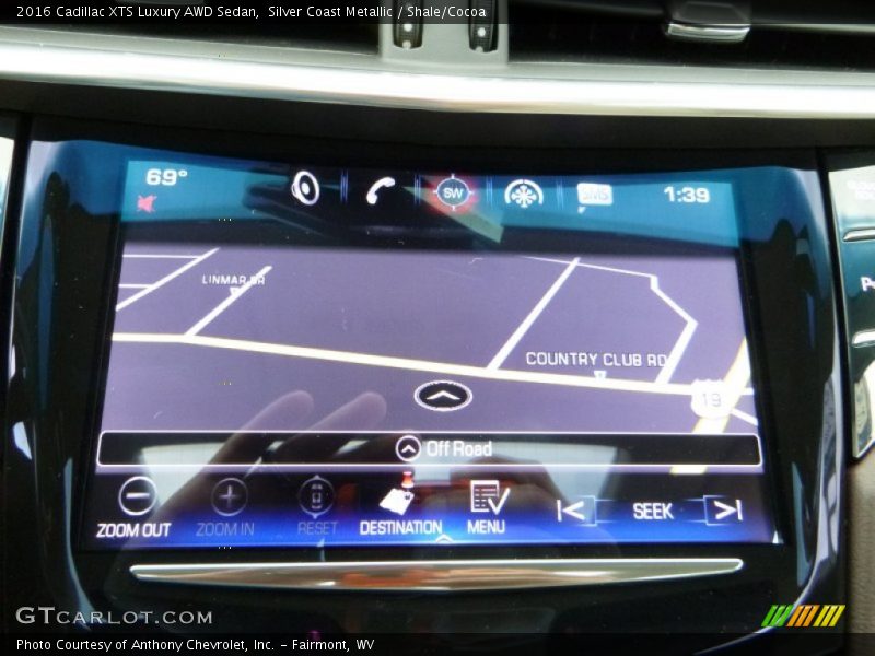 Silver Coast Metallic / Shale/Cocoa 2016 Cadillac XTS Luxury AWD Sedan